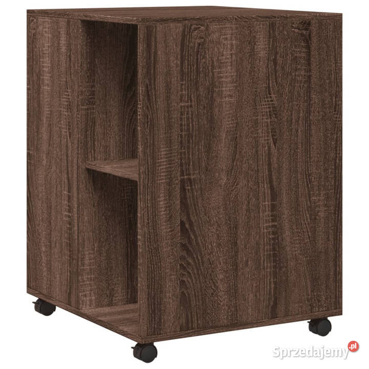 Stolik boczny na kółkach brązowy dąb 55x60x78 sprzedam