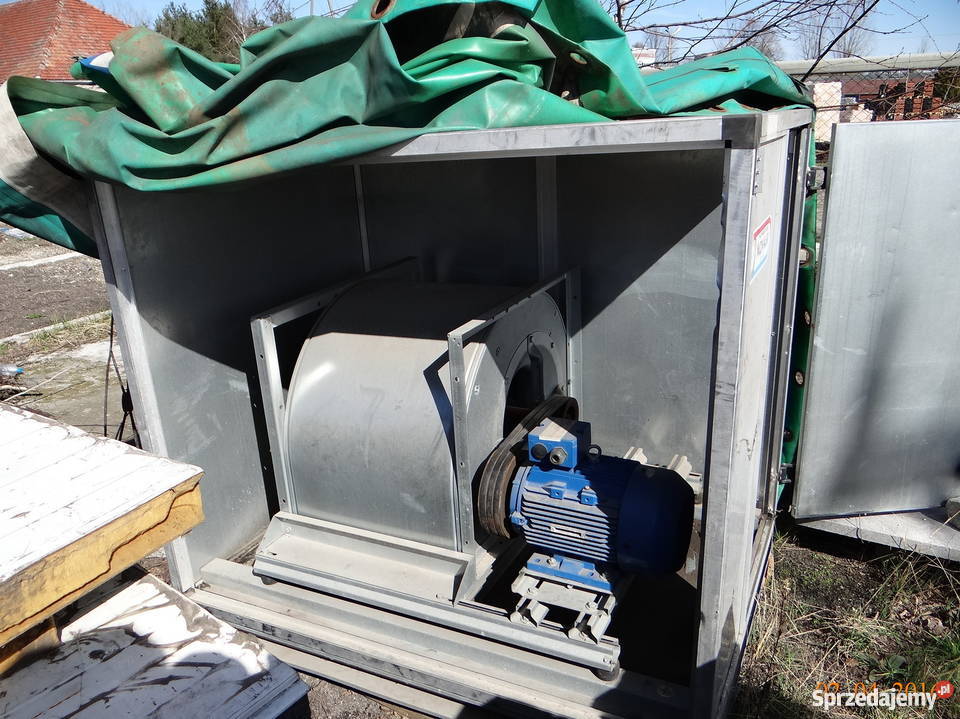 Duży wentylator odśrodkowy 9kw nadmuch dmuchawa Żagań