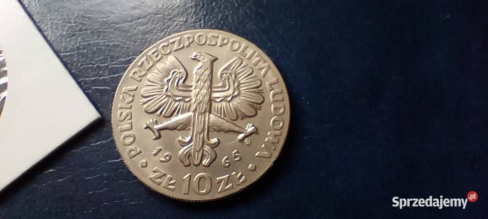 Stare monety 10 złotych 1965 Nike Polska