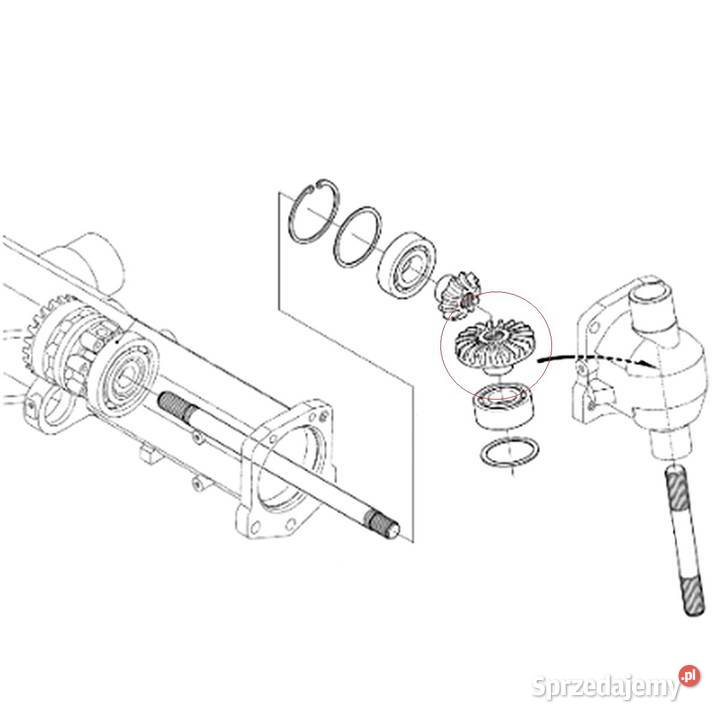 Zębatka 20T20T Kubota M6040M7040M8540 3C01143422 Tajęcina
