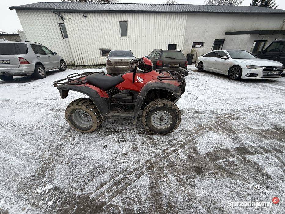 Quad Honda Trx500 4x4 wielkopolskie Sobiesiernie