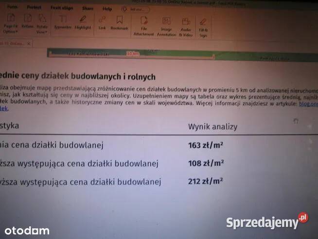 Działka budowlana 2113 m2 Wola Pobiedzińska 2113m2 mazowieckie