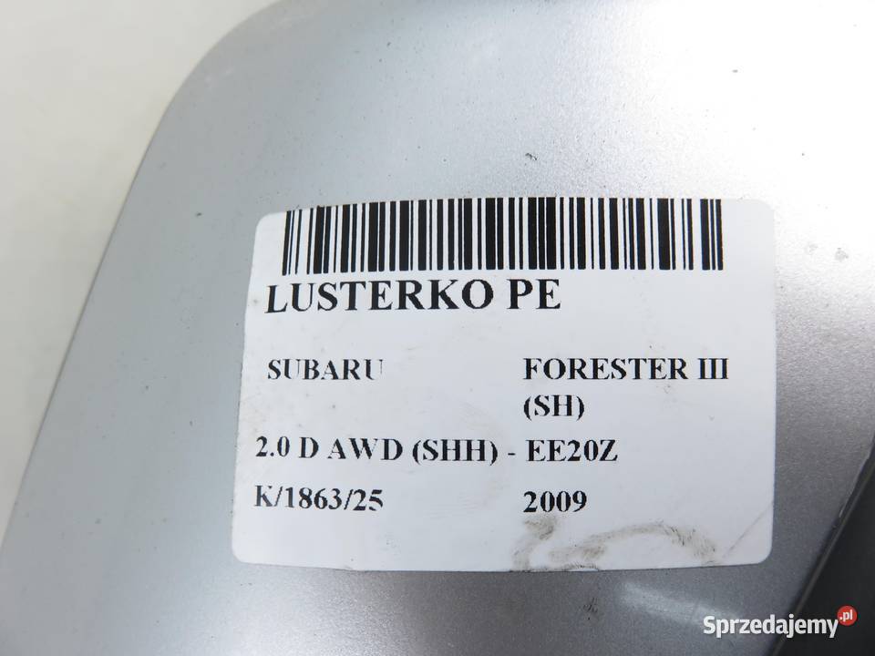 LUSTERKO PRAWE SUBARU FORESTER III 7 PIN C3S małopolskie