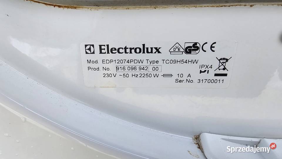 Electrolux EDP12074PDW suszarka kondensacyjna 54cm Warszawa