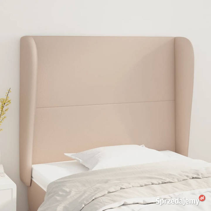 Zagłówek uszak cappuccino 83x23x118128 sztuczna