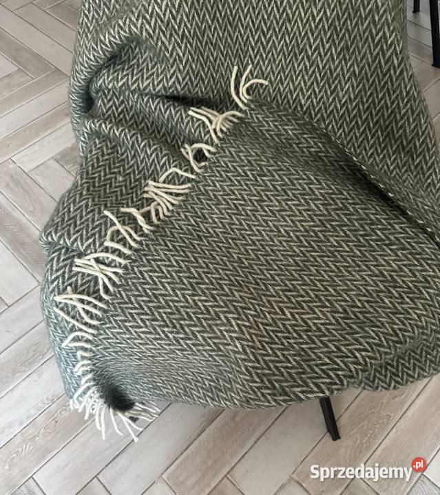 Koc pled 100 woolmark 170x140 Łódź