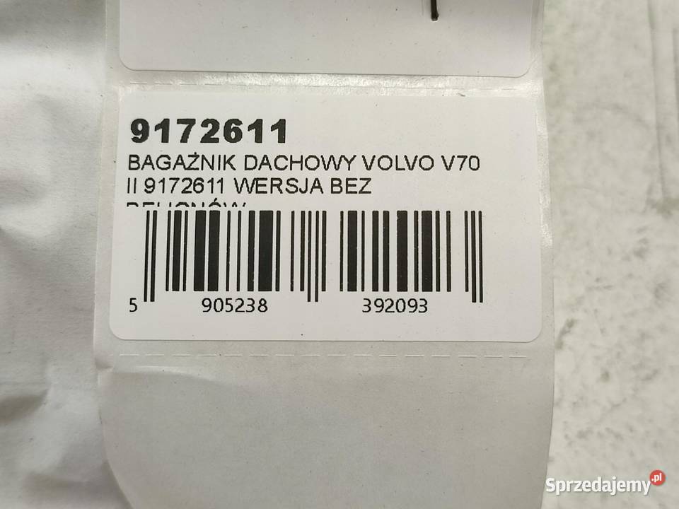 BAGAŻNIK DACHOWY VOLVO V70 II 0007 9172611