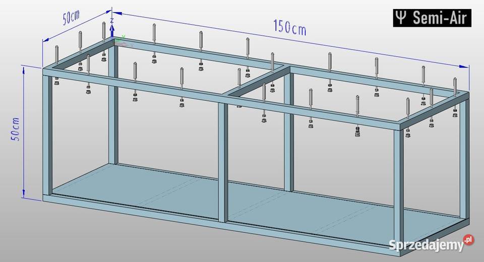 Solidna półka sufitowa garażowa piwnica regał Suwałki