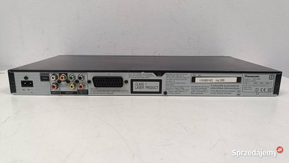 PANASONIC DVDS295 Poznań