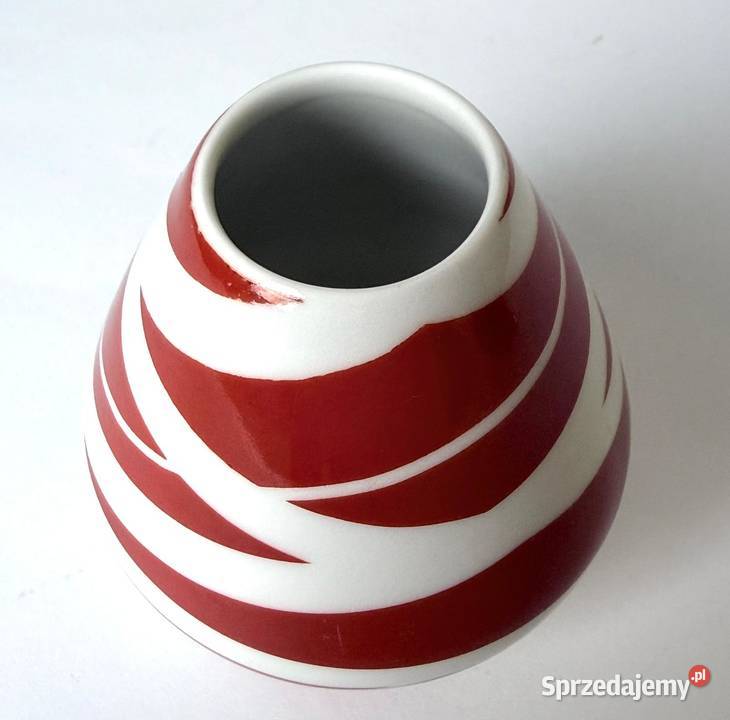 Porcelanowy wazonik Niemcy Unterweissbach rzadki Porcelana i szkło