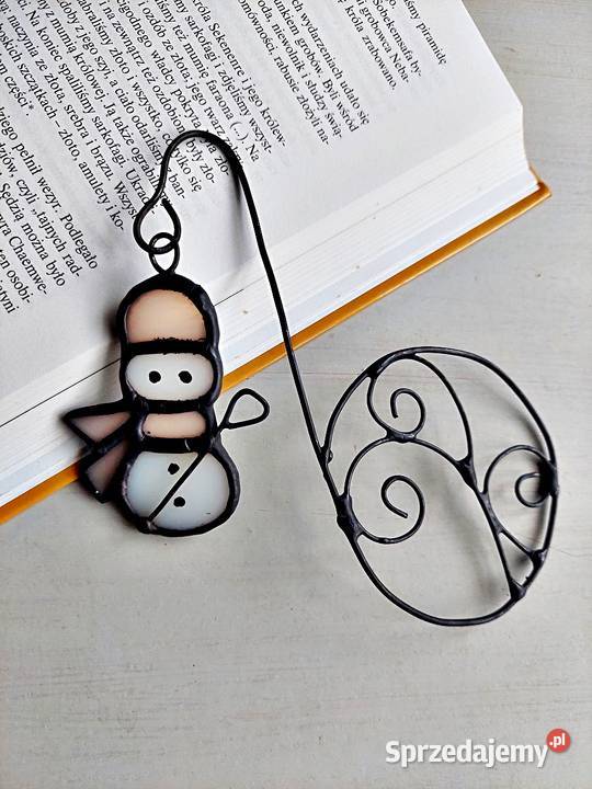 zakładka do książki bałwanek łososiowy witraż śląskie Piekary Śląskie