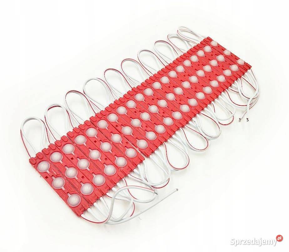 1x Moduł LED 12v CZERWONY IP67 2835 132W jakość Kobierno