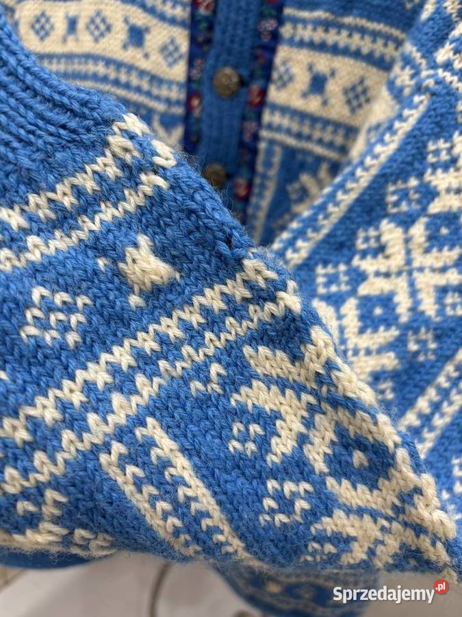 Wełniany Sweter własnoręcznie wykonany Rozpinane  zachodniopomorskie Rewal