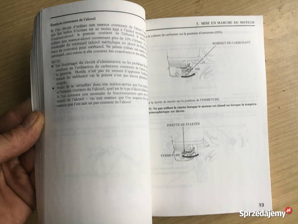 Oryginalna Instrukcja Honda GX110 GX140 GX160 sprzedam