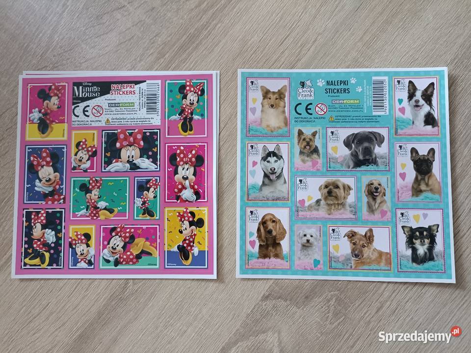 Nalepki naklejki z różnymi motywami sprzedam