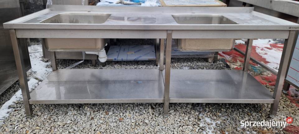 Zlew Gastronomiczny 2 Komorowy Z Półką 2207085 wielkopolskie