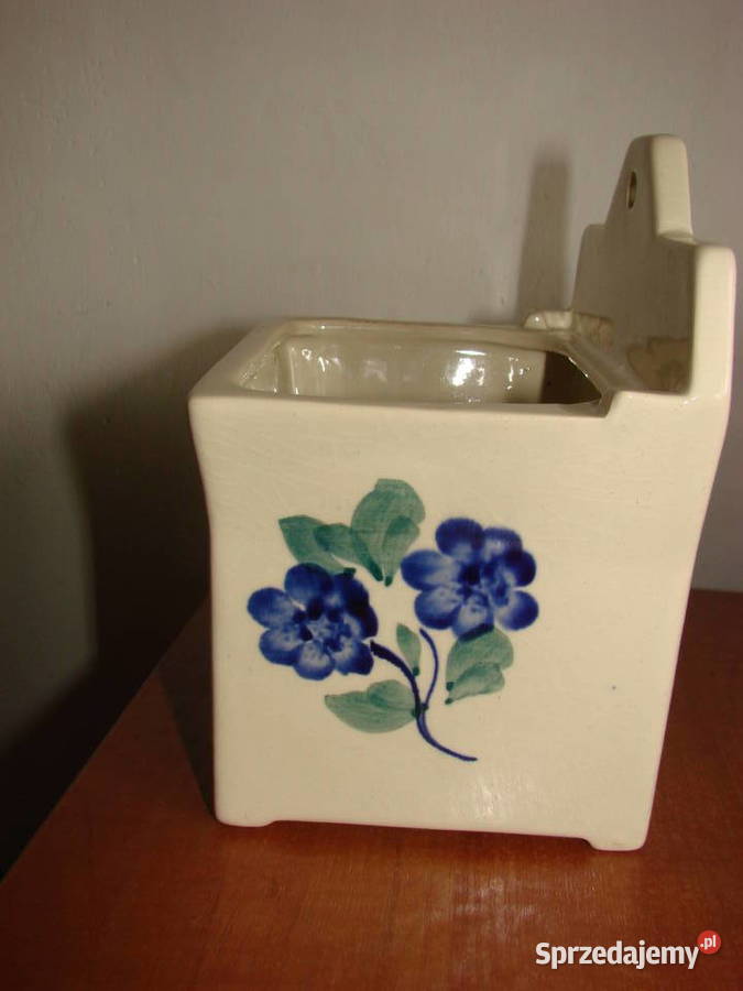 Włocławek fajansowy pojemnik kuchenny solniczka