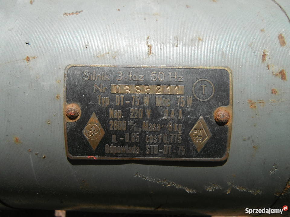 Silnik DT75W z dmuchawą 2800 obrmin 220V 04A