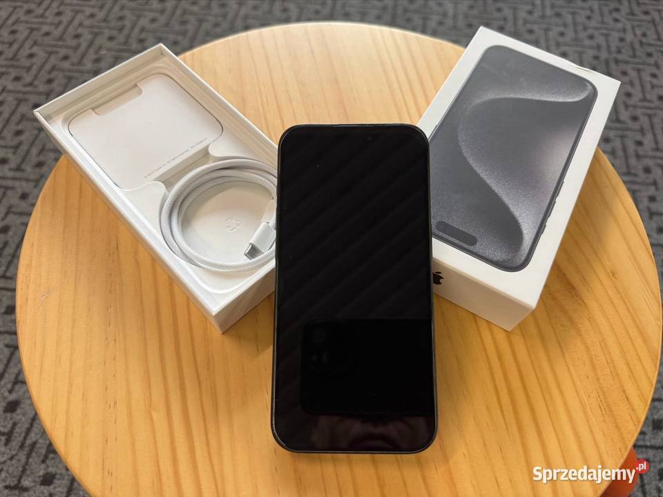 iPhone 15 Pro Stan idealny 92 baterii Komplet Poznań