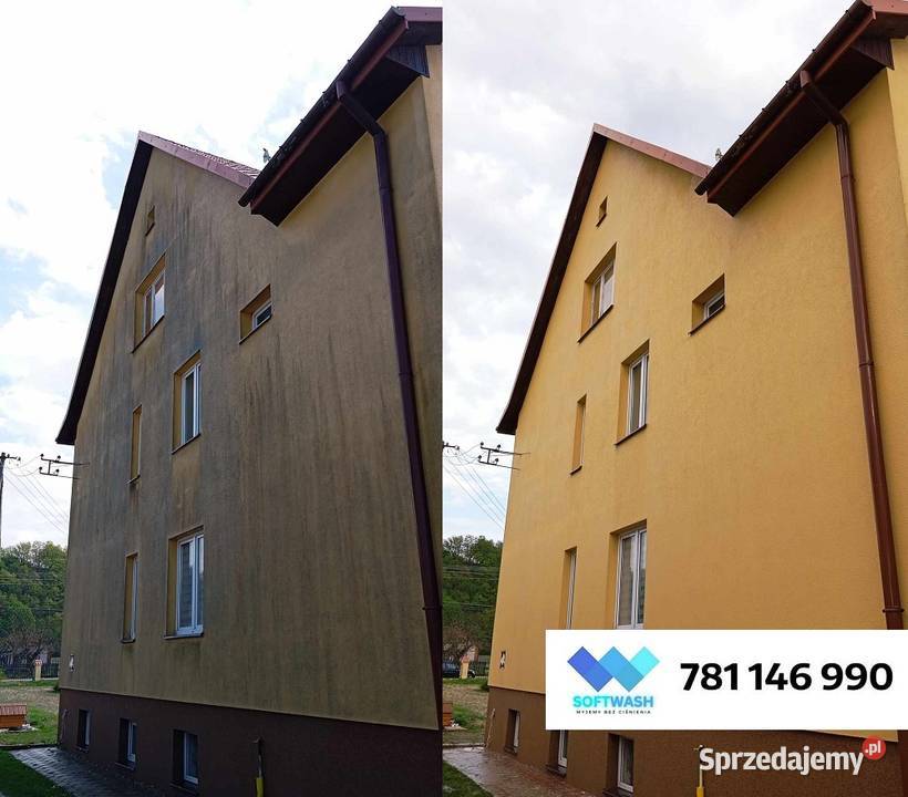 Miękkie Mycie Elewacji WAHOsoftwash Mycie Kostki Lublin