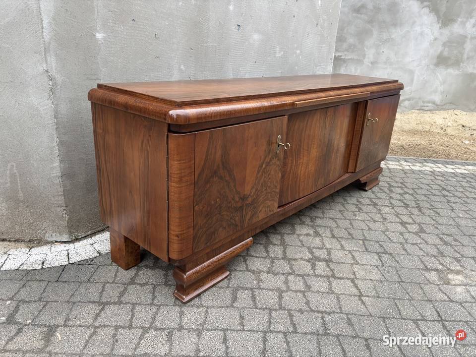 KomodaSzafka RTV Orzech 163 Art Deco Antyk mazowieckie