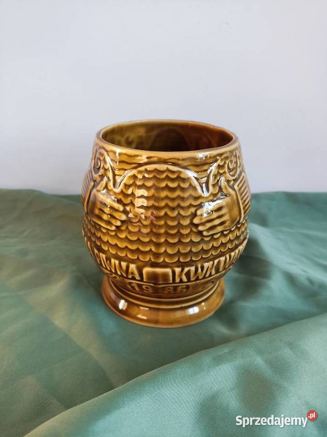 Kufel do piwa ceramiczny Bolesławiec Głuchołazy