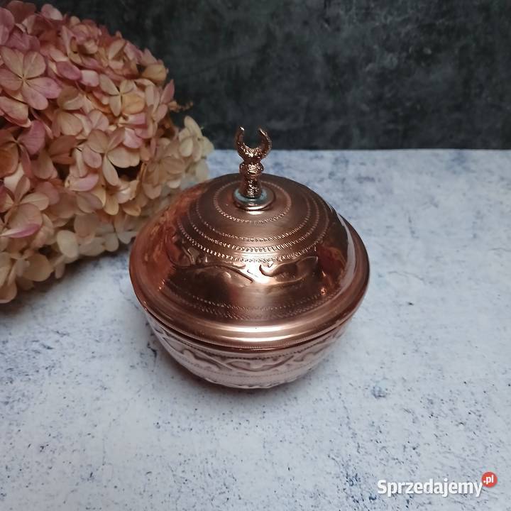 Miedziany tygielek miedziana cukierniczka Warszawa