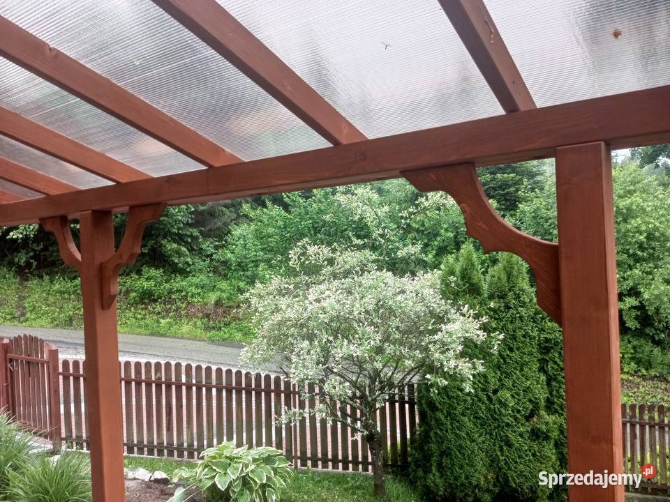 Zadaszenie tarasu balustrada dach poliwenglan Batowice