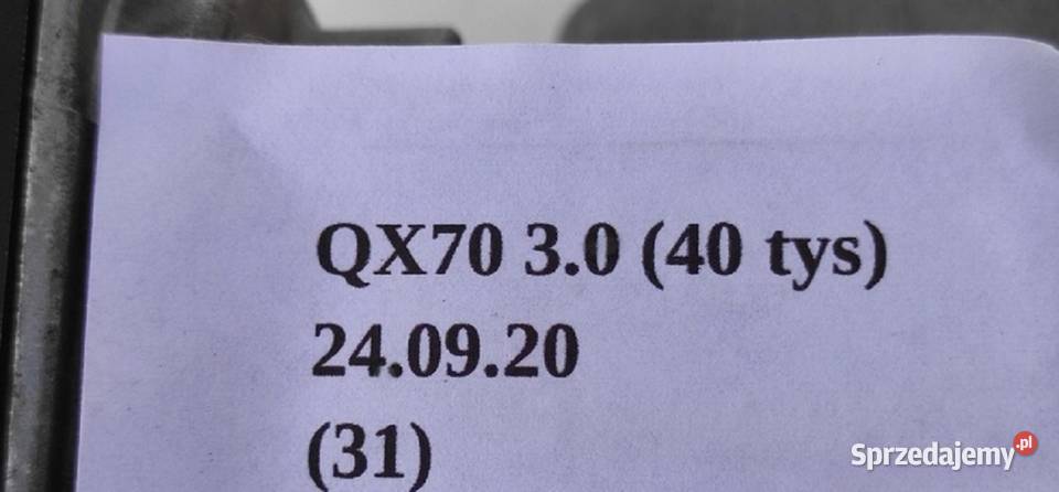 PRZEPUSTNICA POWIETRZA INFINITI QX70 30 FX30d osobowe wielkopolskie Nowy Tomyśl
