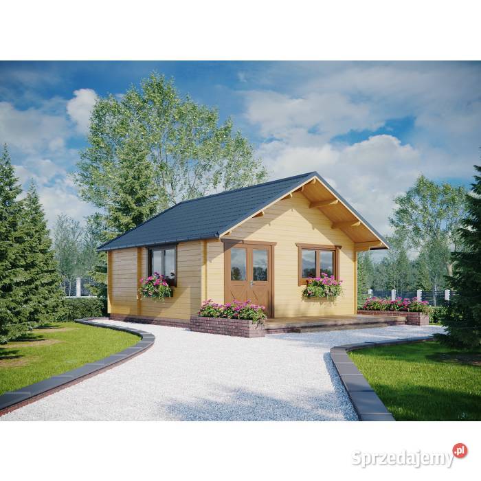 DREWNIANY DOMEK LETNISKOWY JULIA 32 M2 Mrągowo sprzedam