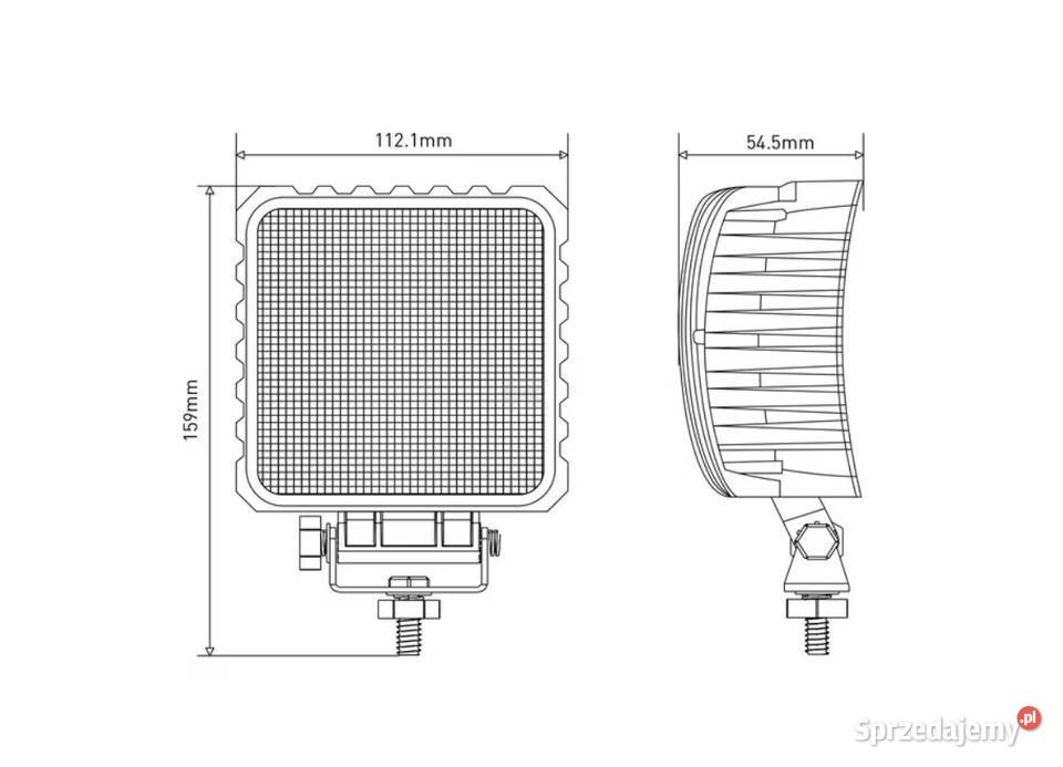Lampa robocza LED kwadratowa 48W 3840 lm 1030V sprzedam