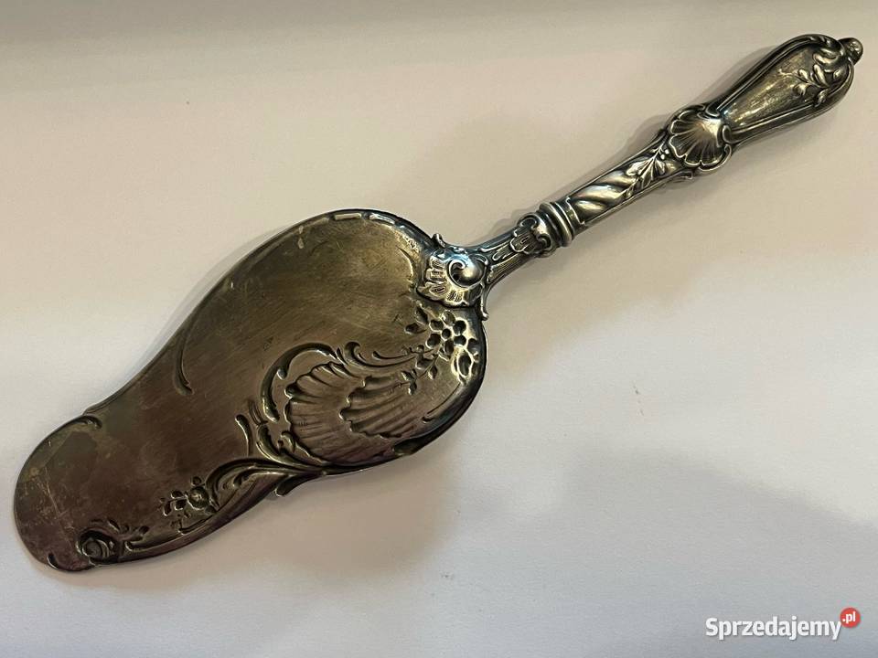 Łopatka do ciasta srebrzona secesja
