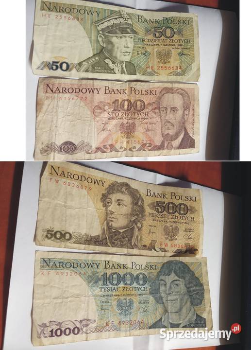 Stare banknoty polskie powojenne Ruda Śląska