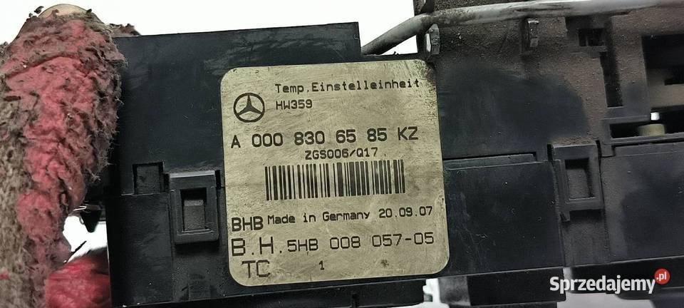 PRZEŁĄCZNIK MERCEDES SPRINTER 904 A0008306585KZ Lipno