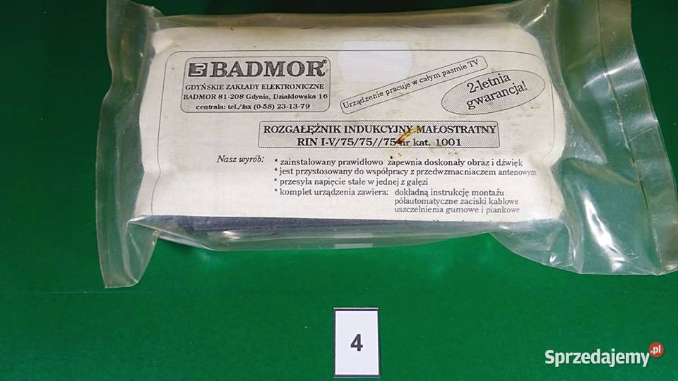 Rozgałęźnik RADMOR RIN IV757575 antenowy Chorzów sprzedam