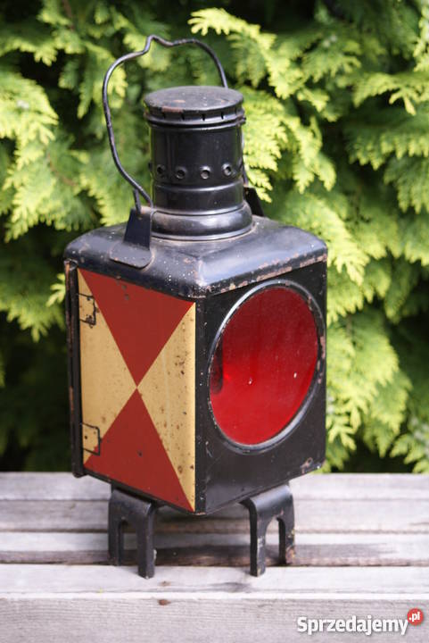 Stara lampa kolejowa naftowa Warszawa