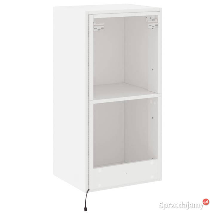 Ścienna szafka TV z LED biała 405x35x80 WM837260 Warszawa