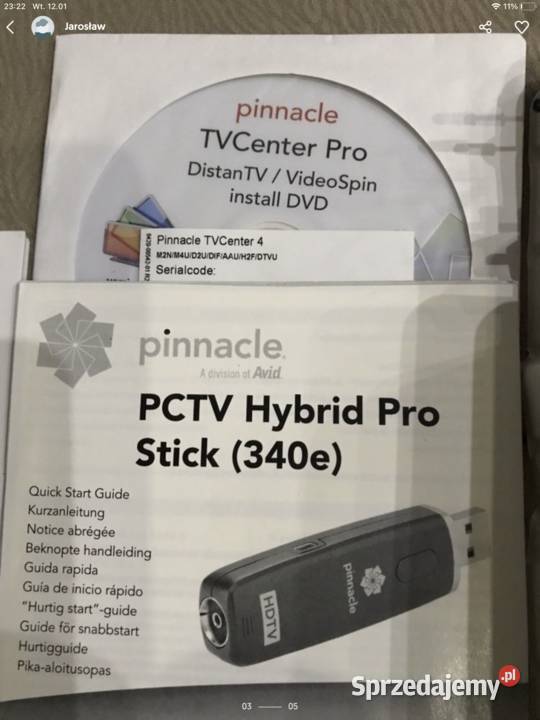 Pinnacle Hybrid Pro Stick DvbT Hdtv na USB Tuner Głęboczek