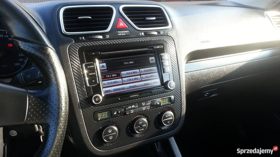 Volkswagen Scirocco biały komputer pokładowy Mochy