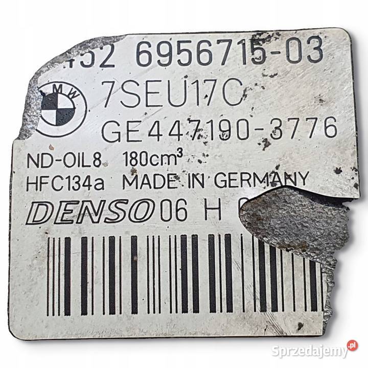 SPRĘŻARKA KLIMATYZACJI BMW E90 25 i 6956715 Chełm