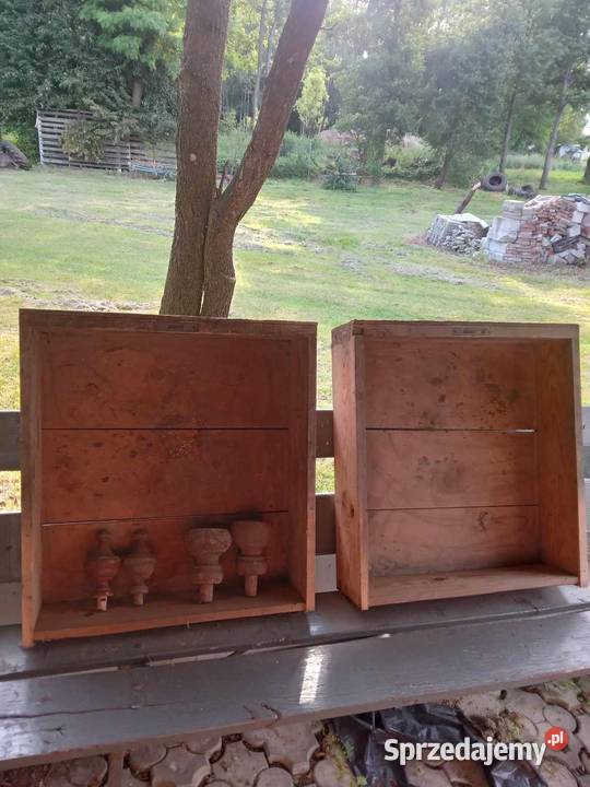 Stara drewniana szafa do renowacji Huszczka Duża