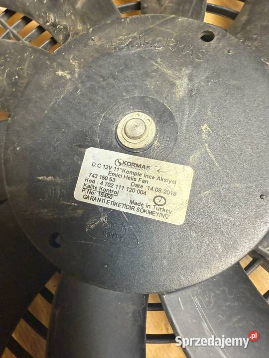 Wentylator uniwersalny chlodnicy kormas ssący 11 Siechnice