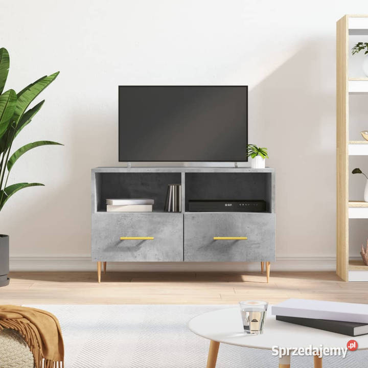 Szafka pod TV szarość betonu 80x36x50 WM828960 Warszawa