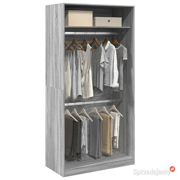 Szafa szary dąb sonoma 100x50x200 materiał Warszawa sprzedam