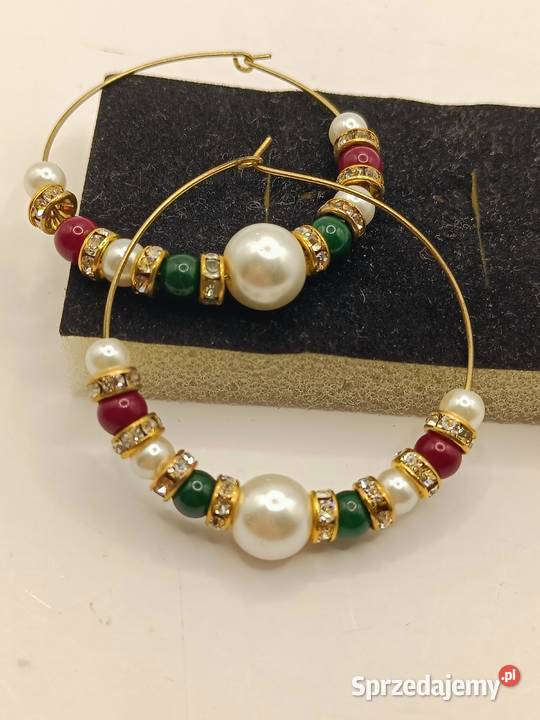 BIŻUTERIA KOLCZYKI DELIKATNE BŁYSZCZĄCE KOŁA Z Zamość