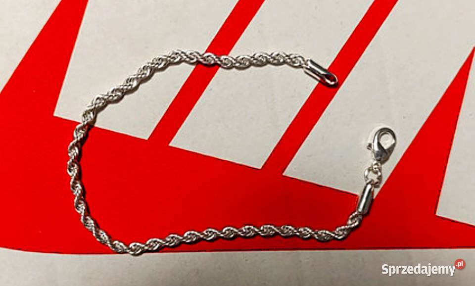 Przepiękna Srebrzysta Opalizująca Bransoletka Poraj