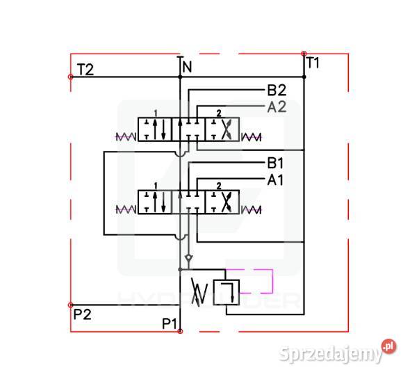 Rozdzielacz hydrauliczny 2 sekcyjny Q45 60Lmin lubuskie Kożuchów
