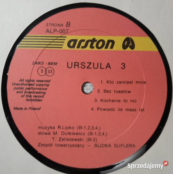 Płyta winylowa Urszula 3 płyta winylowa Warszawa