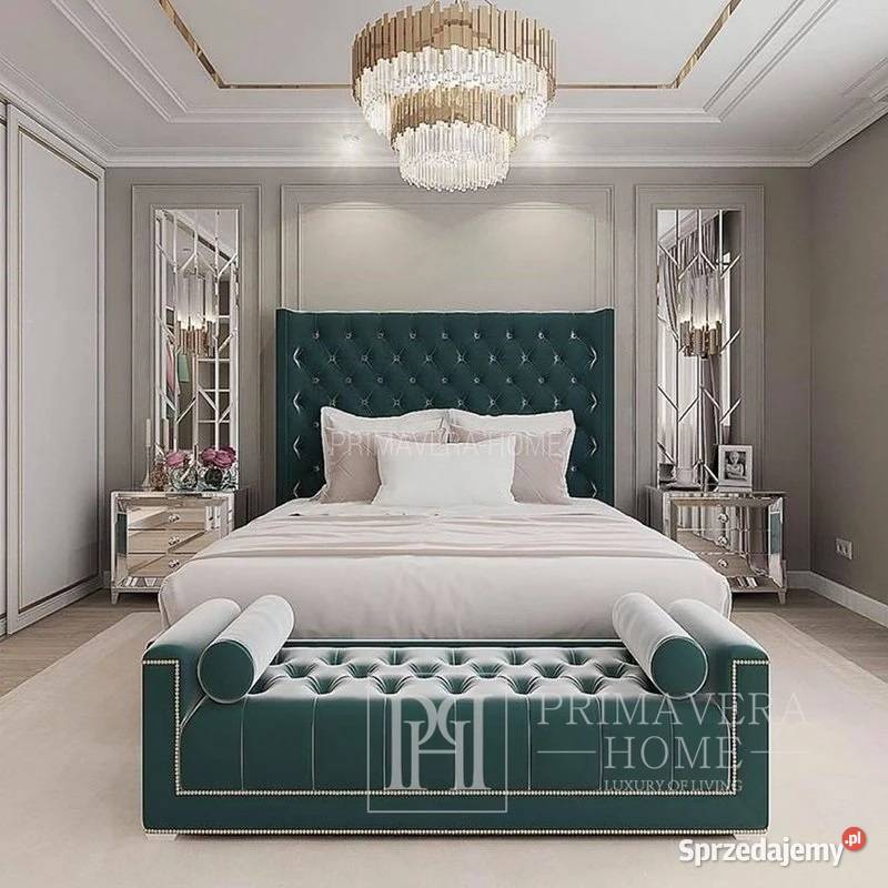 Łóżko w stylu glamour nowojorskim EUFORIA