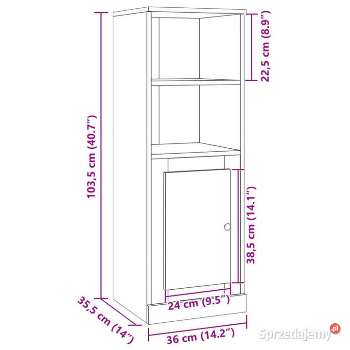 Szafka stare drewno 36x355x1035 materiał mazowieckie Warszawa sprzedam